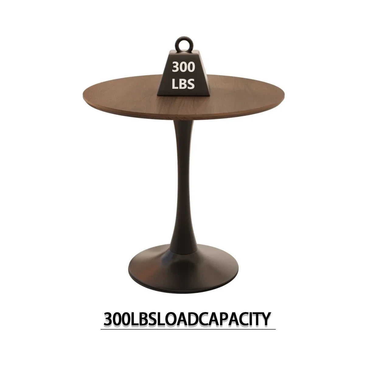 Round Tulip MDF Dining Table Set With 2 PU Chairs - Omega Lifestyles