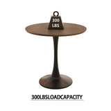 Round Tulip MDF Dining Table Set With 2 PU Chairs - Omega Lifestyles