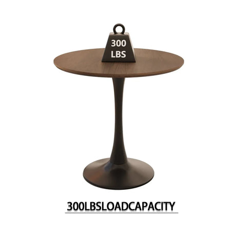 Round Tulip MDF Dining Table Set With 2 PU Chairs - Omega Lifestyles