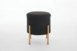 Round Upholstered Storage Ottoman With Removable Lid - Omega Lifestyles