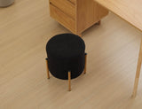 Round Upholstered Storage Ottoman With Removable Lid - Omega Lifestyles