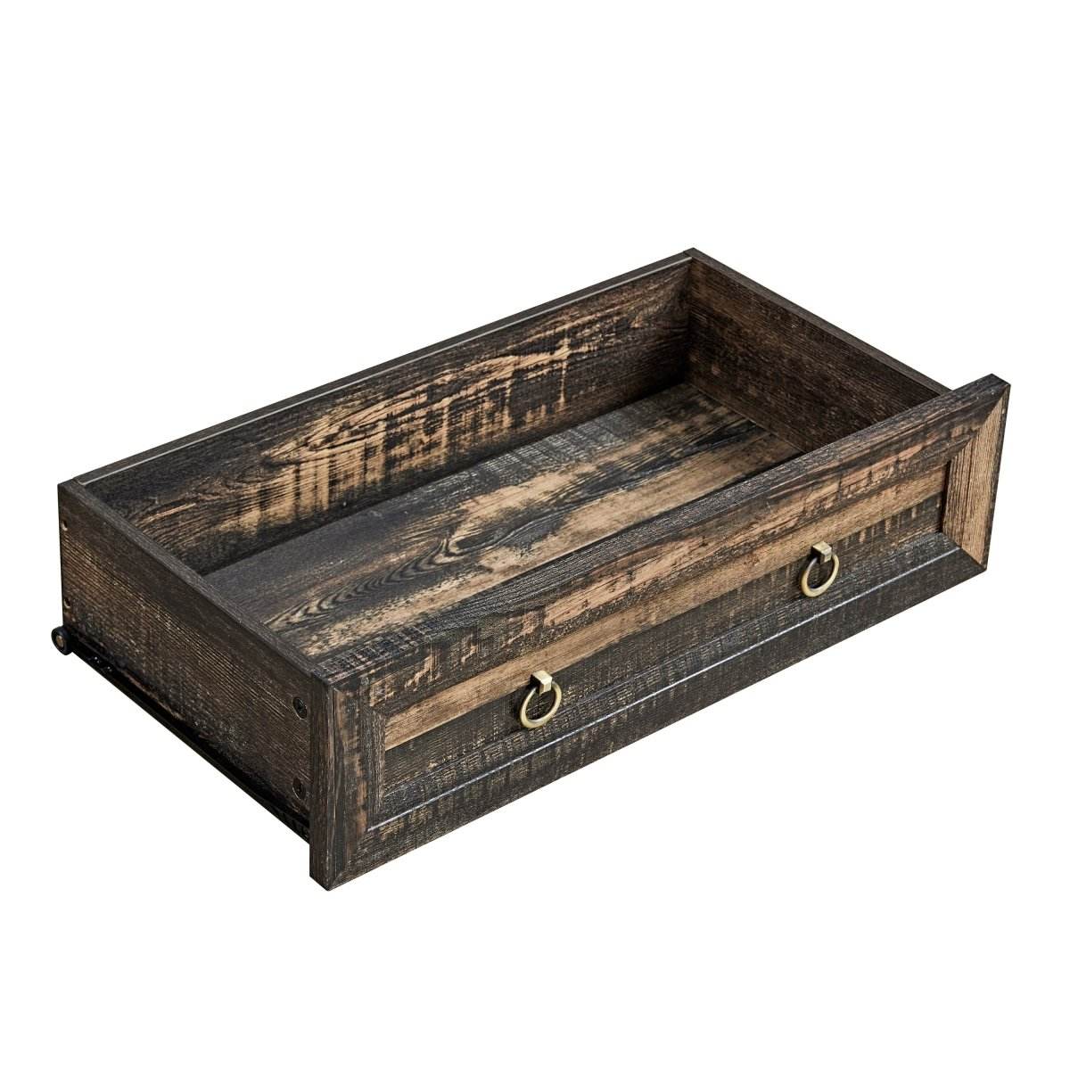 Rustic Farmhouse Dark Oak 6-Drawer Dresser - Omega Lifestyles