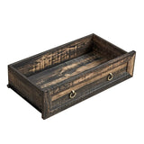 Rustic Farmhouse Dark Oak 6-Drawer Dresser - Omega Lifestyles