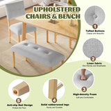 Rustic Farmhouse Solid Wood 6-Piece Dining Set - Omega Lifestyles