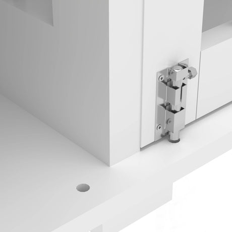 Rustic Large Double Dog Crate Furniture With Drawers - Omega Lifestyles