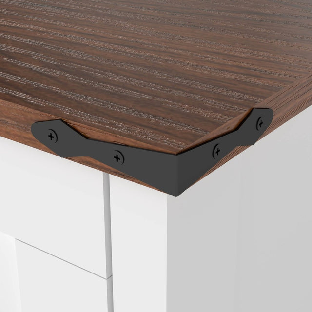 Rustic Large Double Dog Crate Furniture With Drawers - Omega Lifestyles