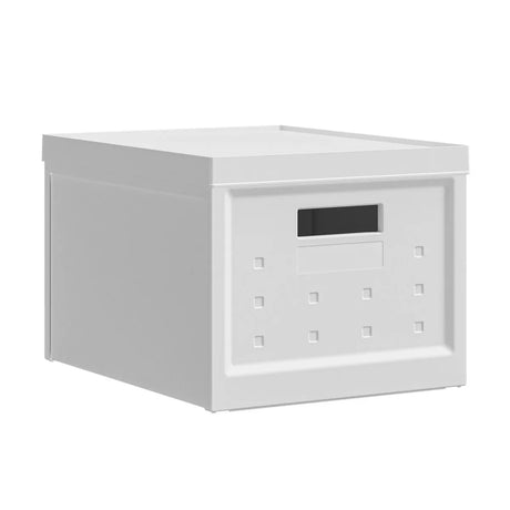 Set of 2 Collapsible Stackable Plastic Storage Boxes With Lids - Omega Lifestyles