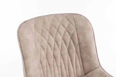 Set of 2 Mid-Century Modern Tufted Swivel Dining Chairs - Omega Lifestyles