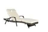 Set Of 2 Outdoor Adjustable Wicker Reclining Lounge Chairs - Sleep Galleria