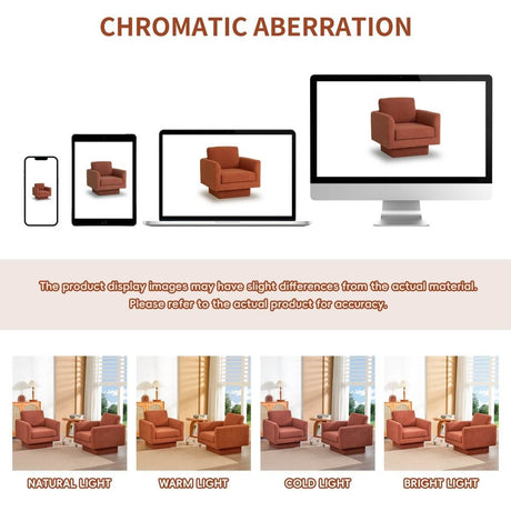 Set of 2 Teddy Sherpa Boucle Swivel Accent Chairs - Omega Lifestyles