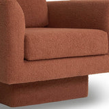 Set of 2 Teddy Sherpa Boucle Swivel Accent Chairs - Omega Lifestyles