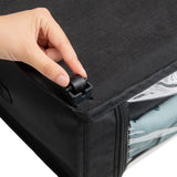 Set of 2 Under-Bed Rolling Storage Containers With Transparent Cover - Omega Lifestyles