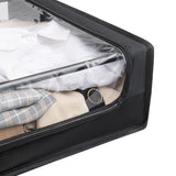 Set of 2 Under-Bed Rolling Storage Containers With Transparent Cover - Omega Lifestyles