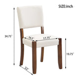Set Of 4 Ergonomic Upholstered Rubber Wood Dining Chairs - Omega Lifestyles