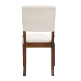 Set Of 4 Ergonomic Upholstered Rubber Wood Dining Chairs - Omega Lifestyles