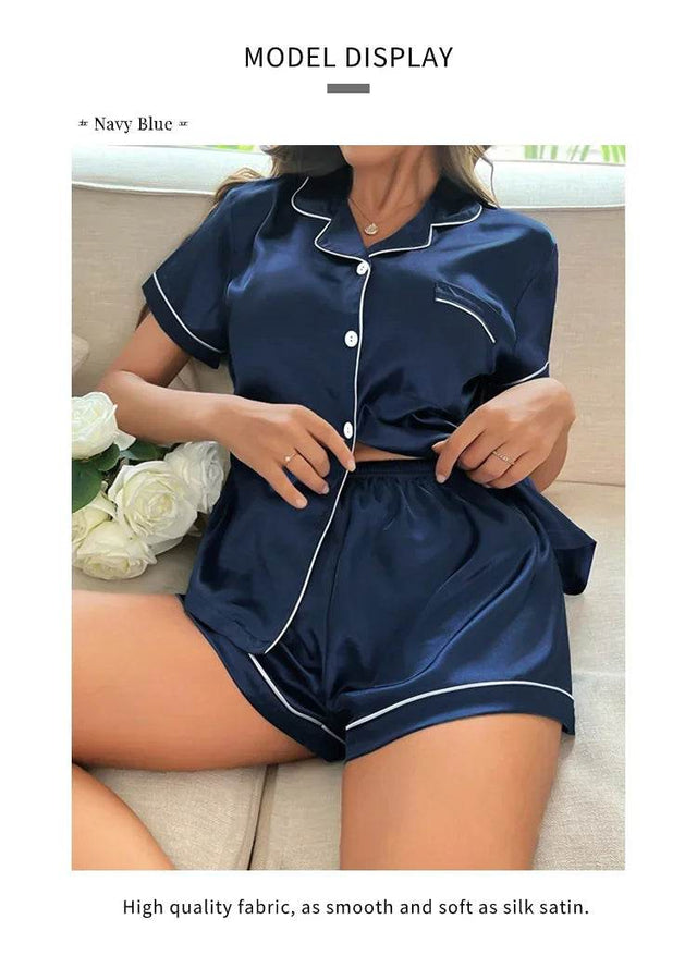 Silk Touch Summer Two-Piece Women's Pajamas Set - Omega Lifestyles
