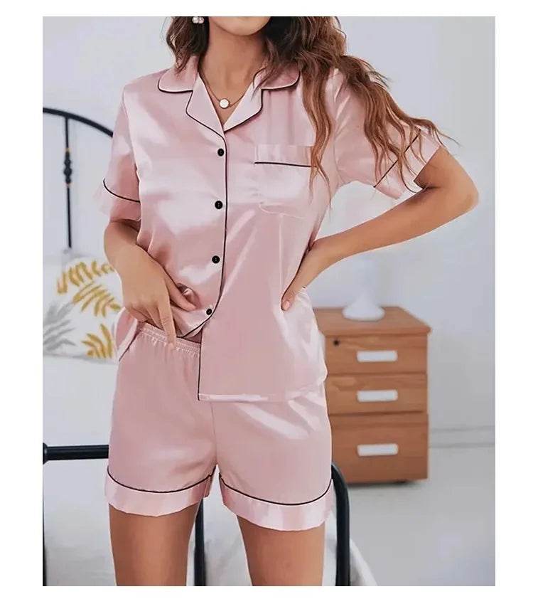 Silk Touch Summer Two-Piece Women's Pajamas Set - Omega Lifestyles