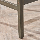 Sleek Grey Wood Outdoor Barstool - Omega Lifestyles