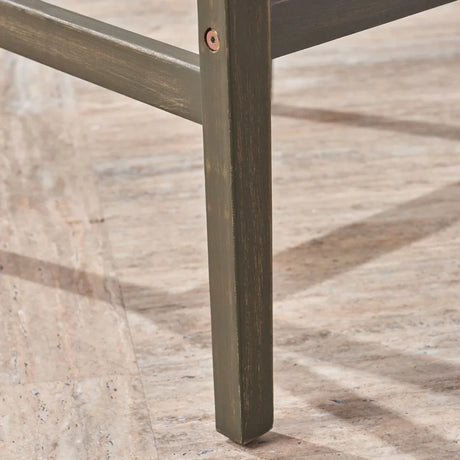 Sleek Grey Wood Outdoor Barstool - Omega Lifestyles