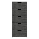 Slim 5-Drawer Oak Pine Storage Dresser - Sleep Galleria