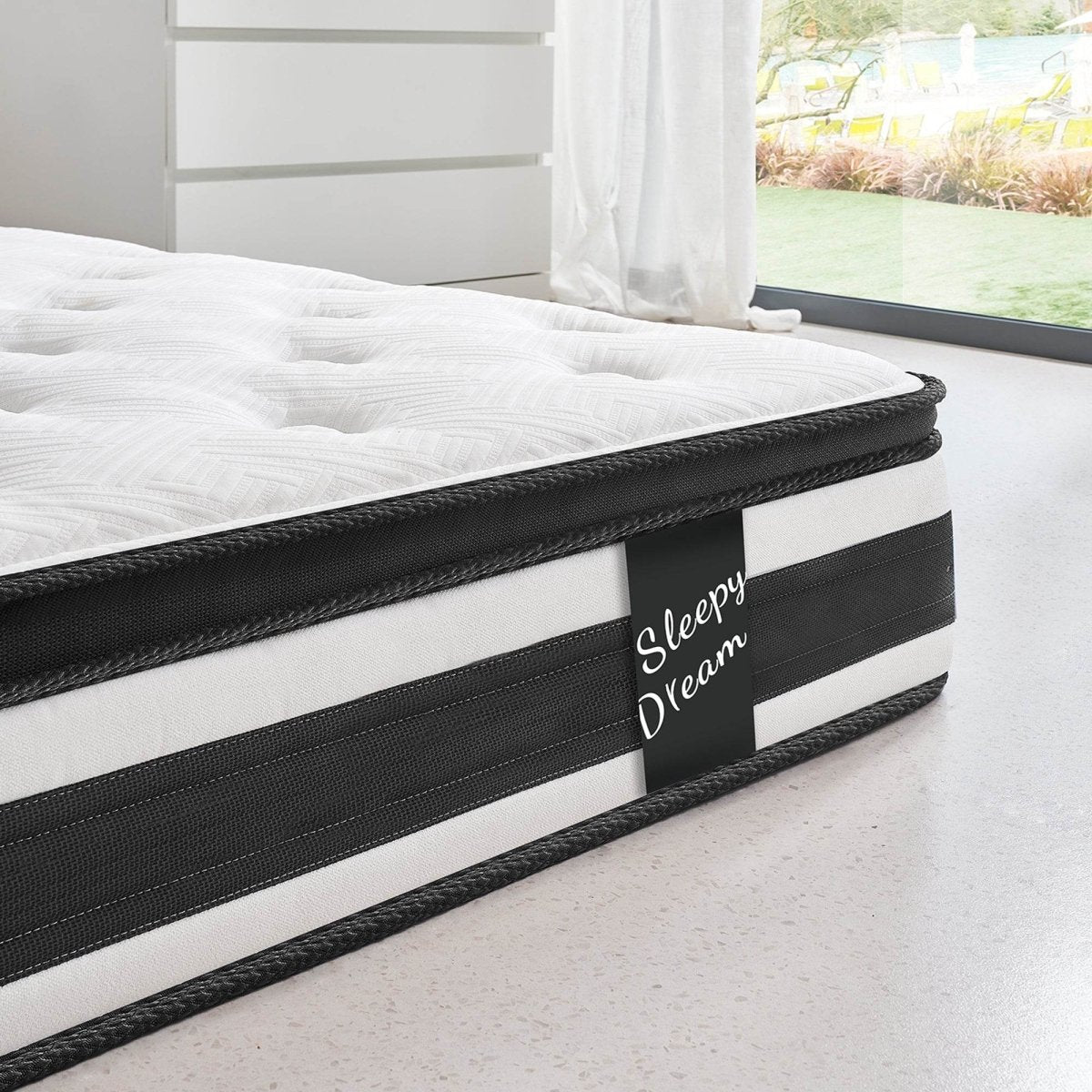 Soft 12-Inch Pocket Spring Memory Foam Mattress - Sleep Galleria