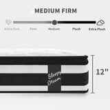 Soft 12-Inch Pocket Spring Memory Foam Mattress - Sleep Galleria