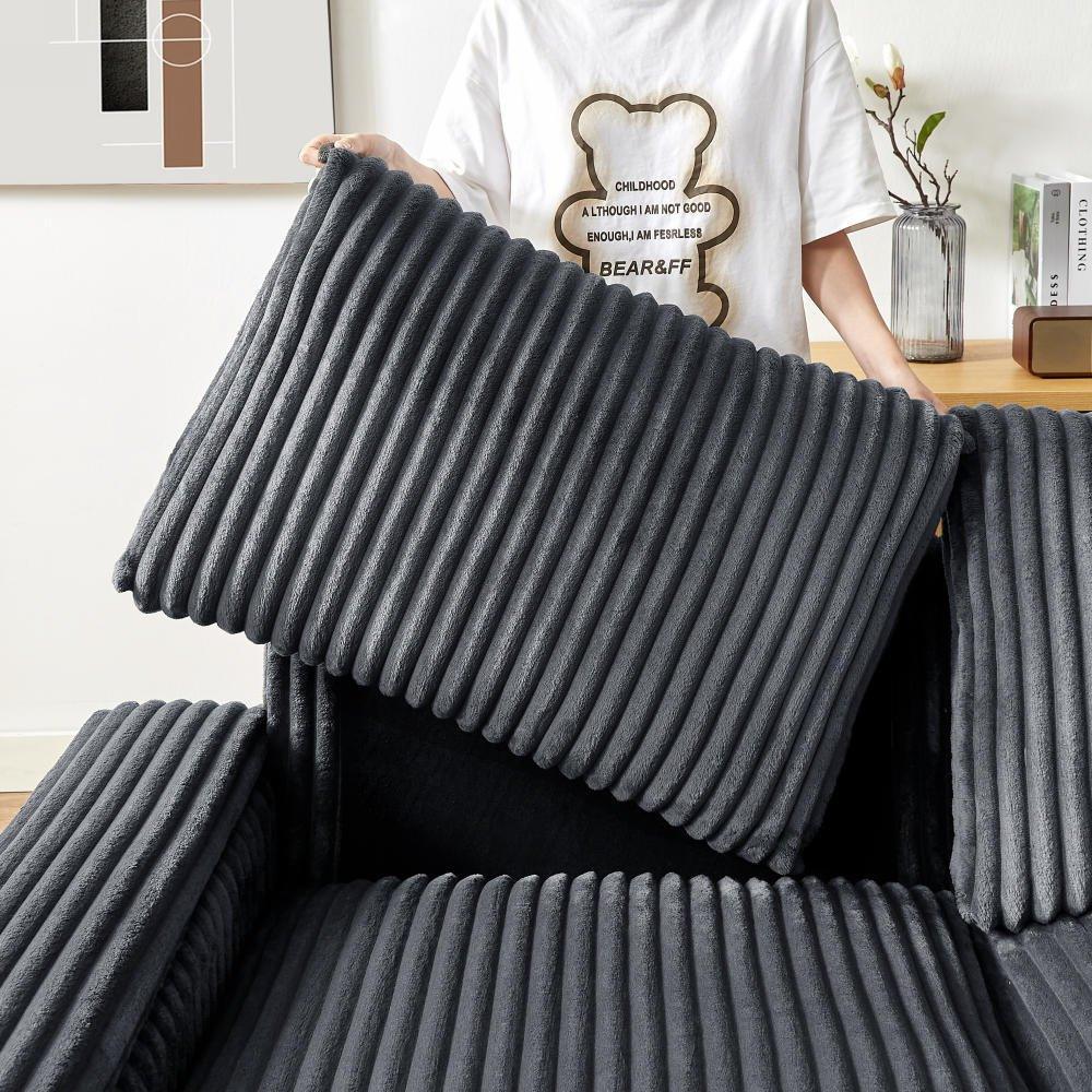 Soft Corduroy 2-Seat Modern Sofa With Storage USB Port - Omega Lifestyles