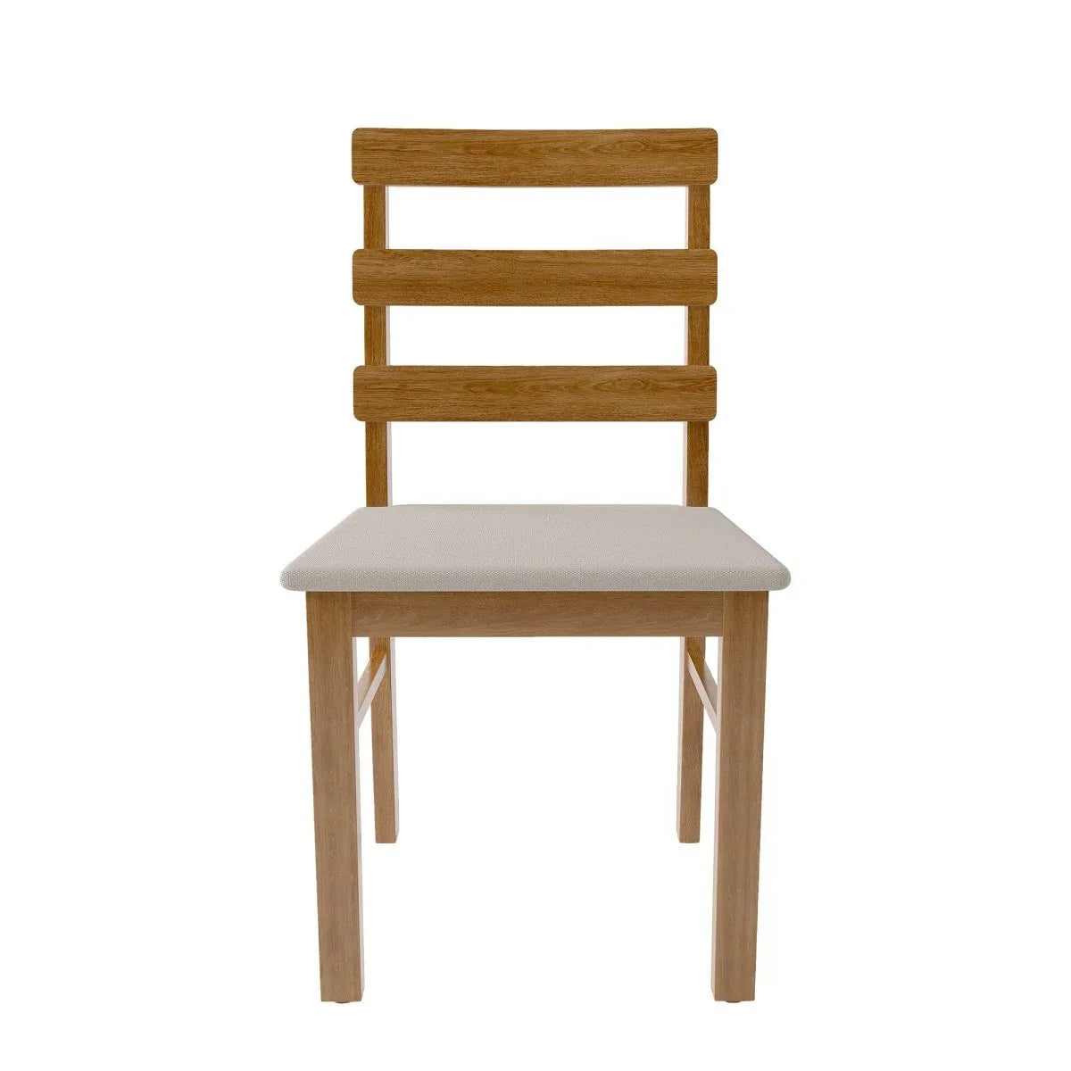 Solid Wood Dining Table And Chair Set 5-Piece Beige Furniture Set - Omega Lifestyles