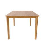 Solid Wood Dining Table And Chair Set 5-Piece Beige Furniture Set - Omega Lifestyles