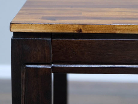 Solid Wood Transitional Brown Gathering Height Table - Serenova - Omega Lifestyles