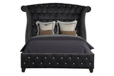 Sophia Full Size Crystal Tufted Upholstered Bed Frame - Serenova - Omega Lifestyles