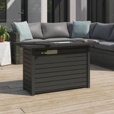Steel Outdoor Black Stainless Steel Propane Fire Pit Table - Omega Lifestyles
