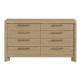 Tan Solid Wood Contemporary 8 - Drawer Dresser - Serenova - Omega Lifestyles