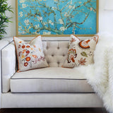 Thanksgiving Embroidered Autumn Harvest 20x20 Throw Pillow - Serenova - Omega Lifestyles