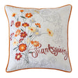Thanksgiving Embroidered Autumn Harvest 20x20 Throw Pillow - Serenova - Omega Lifestyles