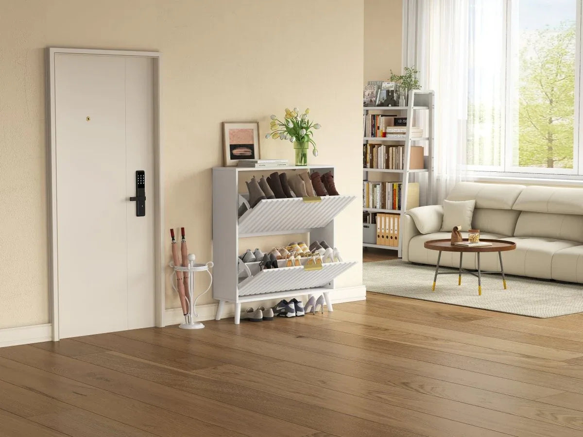 Tipping Bucket Narrow Storage Organizer With Anti-Tip Safety - Omega Lifestyles