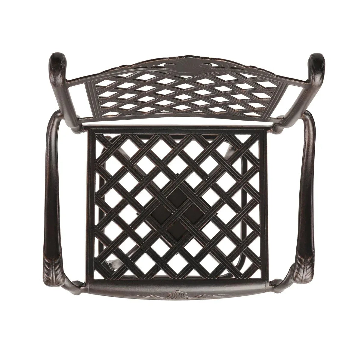 Traditional Copper Aluminum Swivel Outdoor Bar Stool - Omega Lifestyles