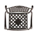 Traditional Copper Aluminum Swivel Outdoor Bar Stool - Omega Lifestyles