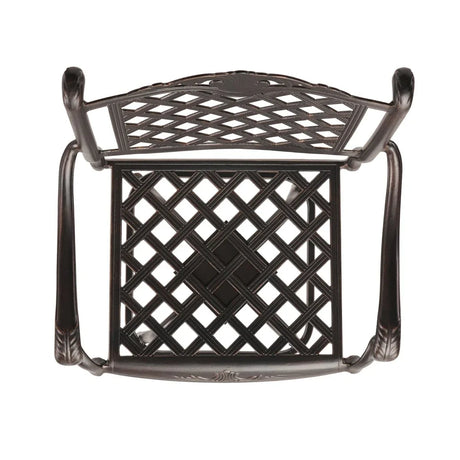 Traditional Copper Aluminum Swivel Outdoor Bar Stool - Omega Lifestyles