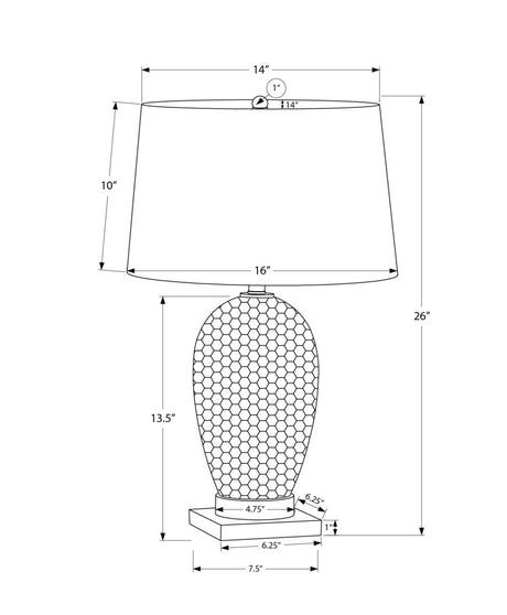 Transitional 26-Inch White Ceramic Table Lamp - Sleep Galleria