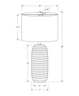 Transitional Cream Resin Textured 28-Inch Table Lamp - Sleep Galleria
