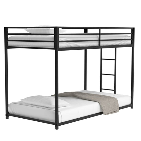 Twin Classic Metal Twin Over Twin Bunk Bed Frame - Serenova - Omega Lifestyles