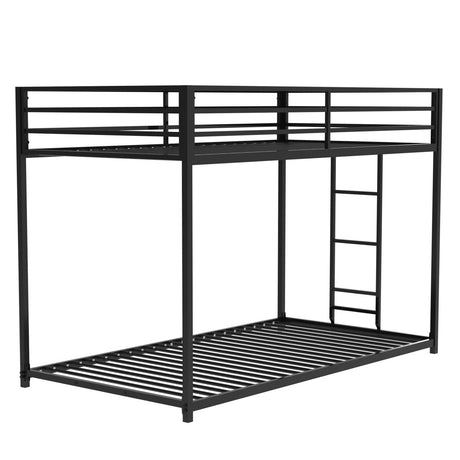 Twin Classic Metal Twin Over Twin Bunk Bed Frame - Serenova - Omega Lifestyles