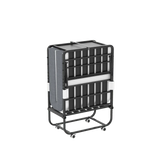 Twin Folding Bed Frame With Adjustable Headboard And 5-Inch Memory Foam Mattress - Omega Lifestyles