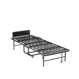 Twin Folding Bed Frame With Adjustable Headboard And 5-Inch Memory Foam Mattress - Omega Lifestyles