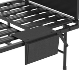 Twin Folding Bed Frame With Adjustable Headboard And 5-Inch Memory Foam Mattress - Omega Lifestyles