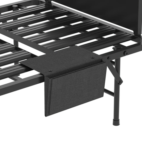 Twin Folding Bed Frame With Adjustable Headboard And 5-Inch Memory Foam Mattress - Omega Lifestyles