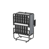 Twin Folding Bed Frame With Adjustable Headboard And 5-Inch Memory Foam Mattress - Omega Lifestyles