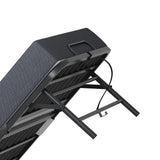 Twin Folding Bed Frame With Adjustable Headboard And 5-Inch Memory Foam Mattress - Omega Lifestyles