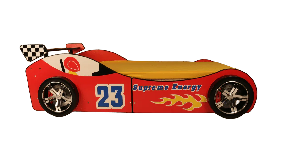 Twin Kids Racing Car Bed Frame With LED Light - Omega Lifestyles